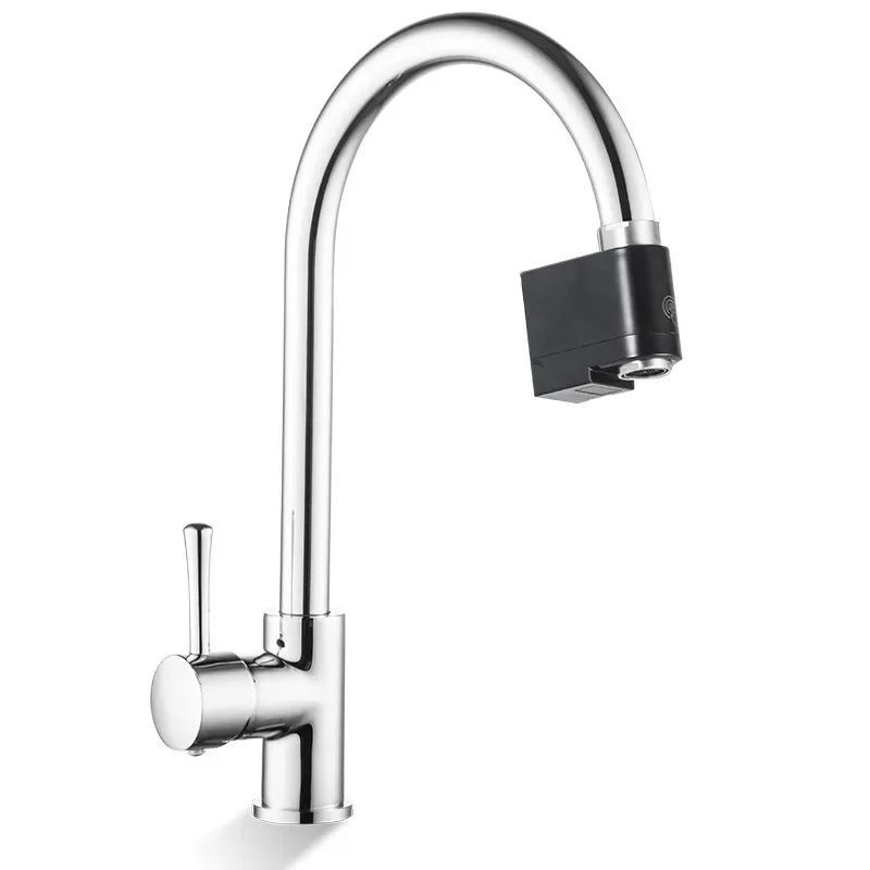 Smart Touch Kitchen Faucets Sensor Water Tap Sink Mixer Deck Mounted Water Mixer Intelligent water-saving Rotate Touch Faucets