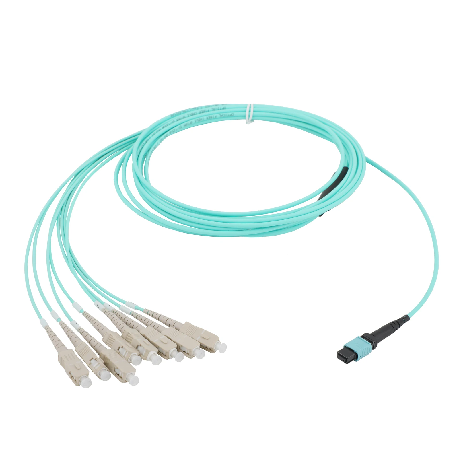 1 قطعة 10 جرام المتعدد 8-core MPO/PC إلى 8SC OM3 الألياف تمديد كابل 1 متر/3 متر/5 متر/10 متر/15 متر/20 متر الألياف البصرية التصحيح الحبل