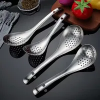 304 Stainless Steel Strainer Spoon Kitchen Colander Spoon Spoon Filter Strainer Food ScoopPerforated Skimmer Colander