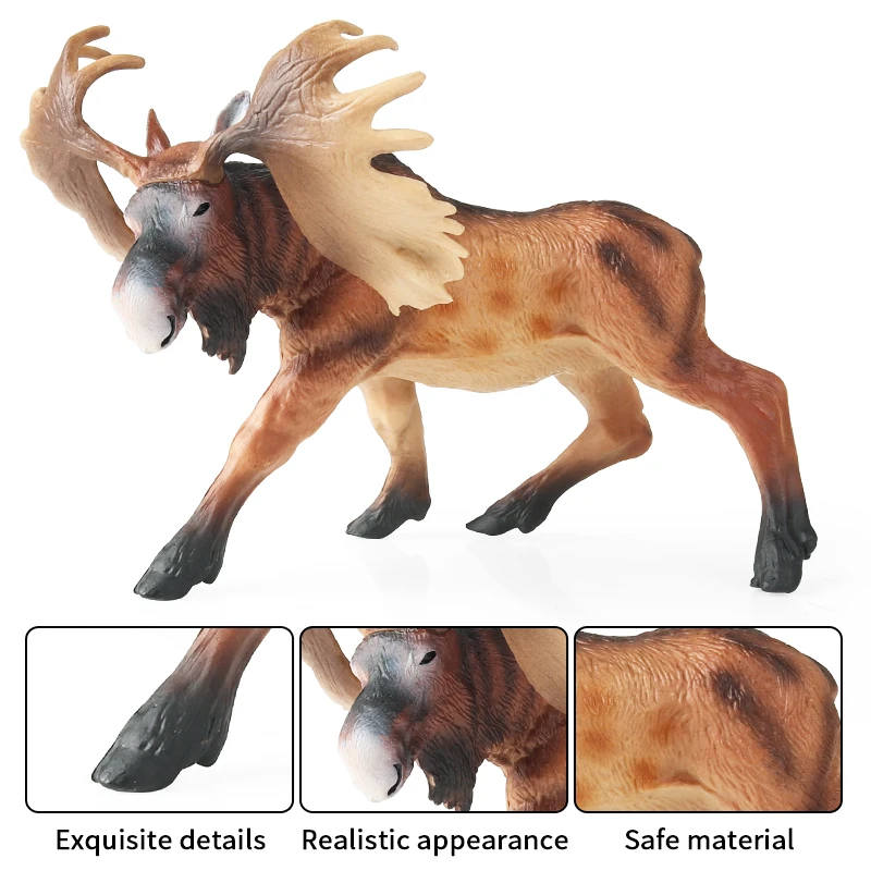 Lot De 6 Figurines Animaux De La Forêt UOCAI – Cerfs Réalistes En PVC – Pour Jeu éducatif Et Décoration De Gâteau