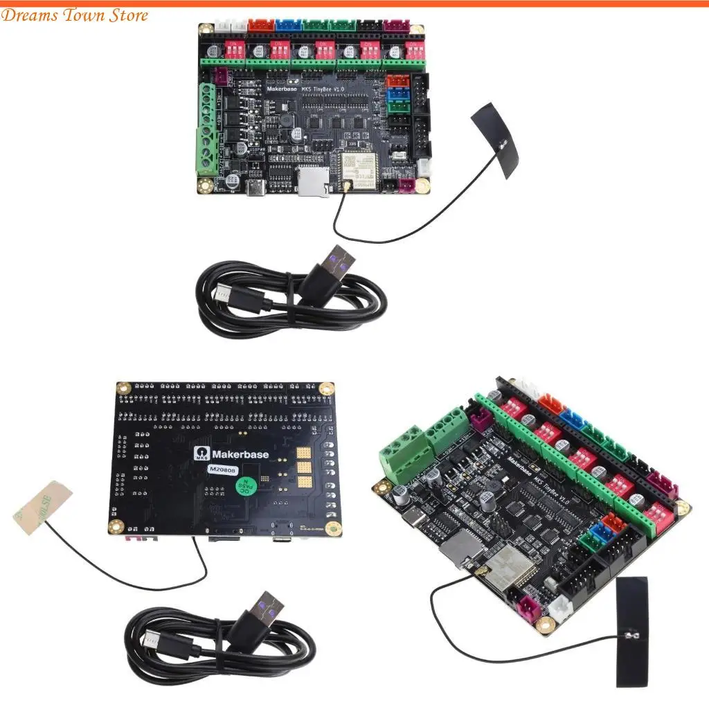 

HX6A MKS Tinybee Motherboard ESP32-Wroom-32U 8M Flash ESP32-D0WD-V3 Чип Двой 32-битный 32-битный