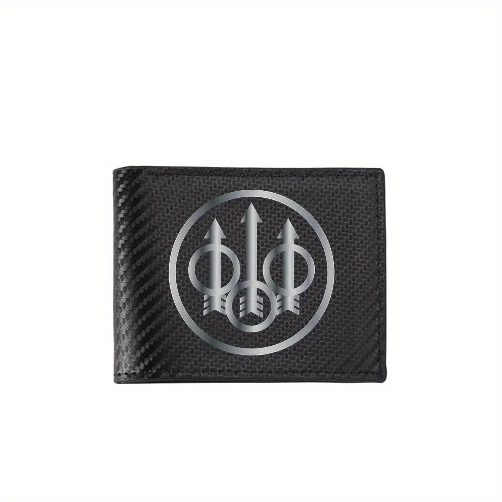 Arrow circles in a round frame Men's Wallets Simple Business Modern Stylish Printing Design Gifts For Father Boyfriend Christmas