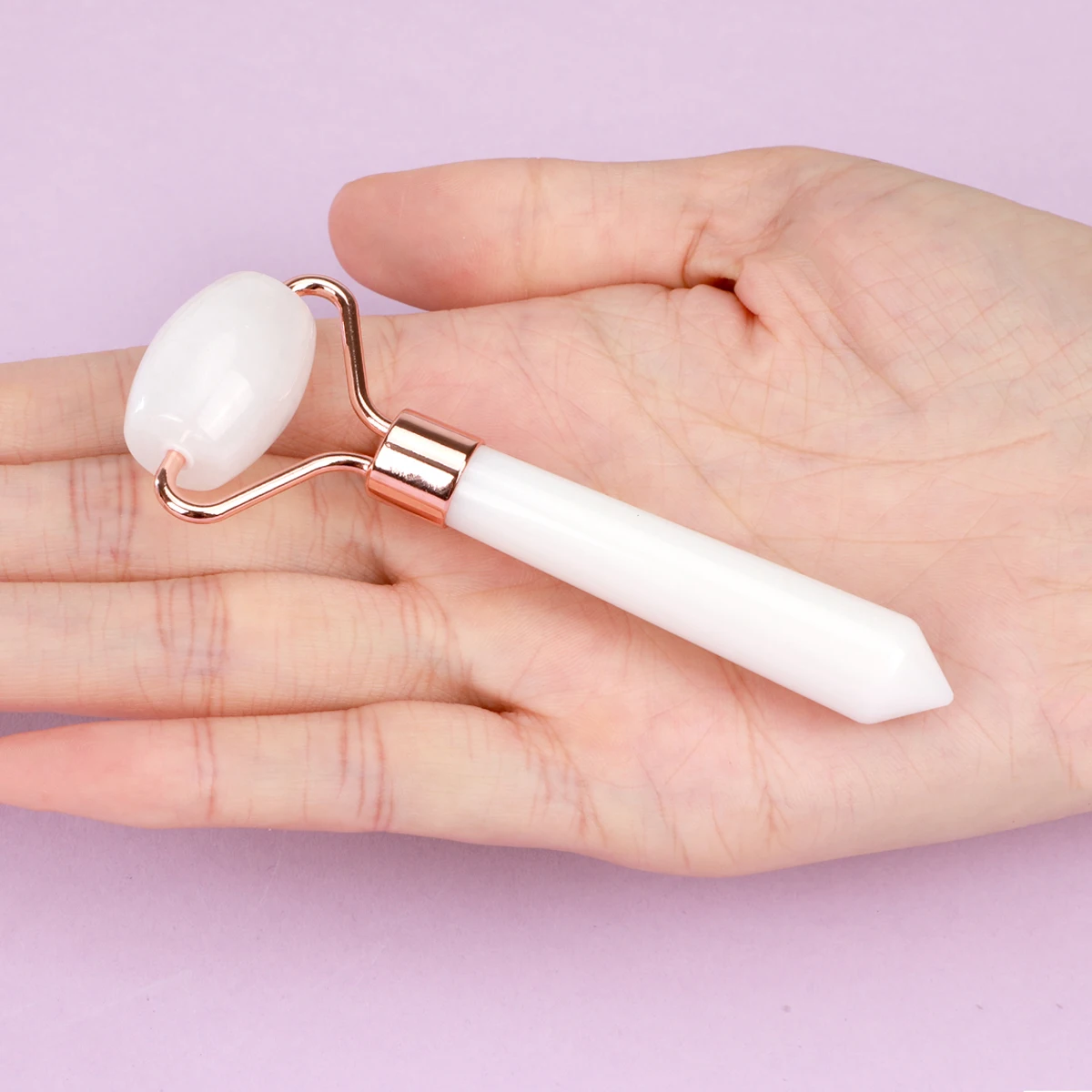 Natural Jade Roller Massager Eye Roller Face Massager Beauty Skin Care Massage Tool Mini Portable Body Eye Massager Face Roller