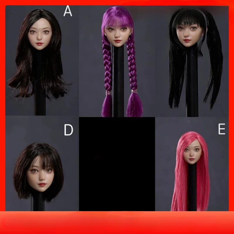 

Z6TOYS ZC008 1/6 Scale Movable Eyes Beauty Girl Huanhuan Head Carving Model for 12'' Soldier Action Figures Body