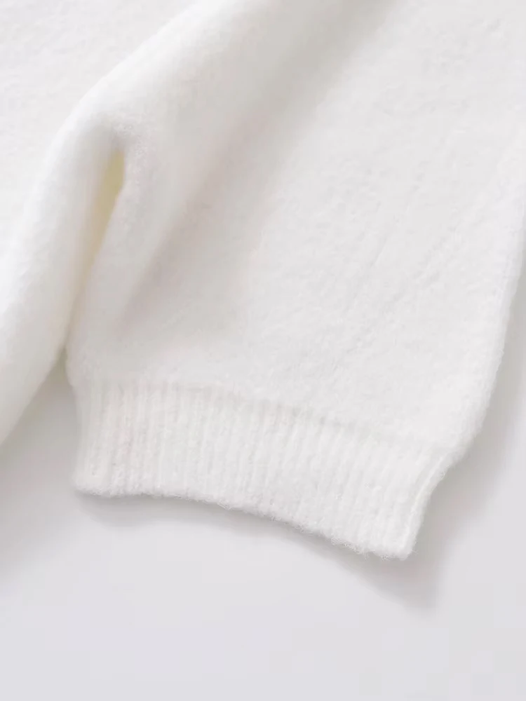Women\'s Knitted Cardigan Sweater with Buttons, O Neck, Short Sleeve, Female Outerwear, Chic Tops, Fashion