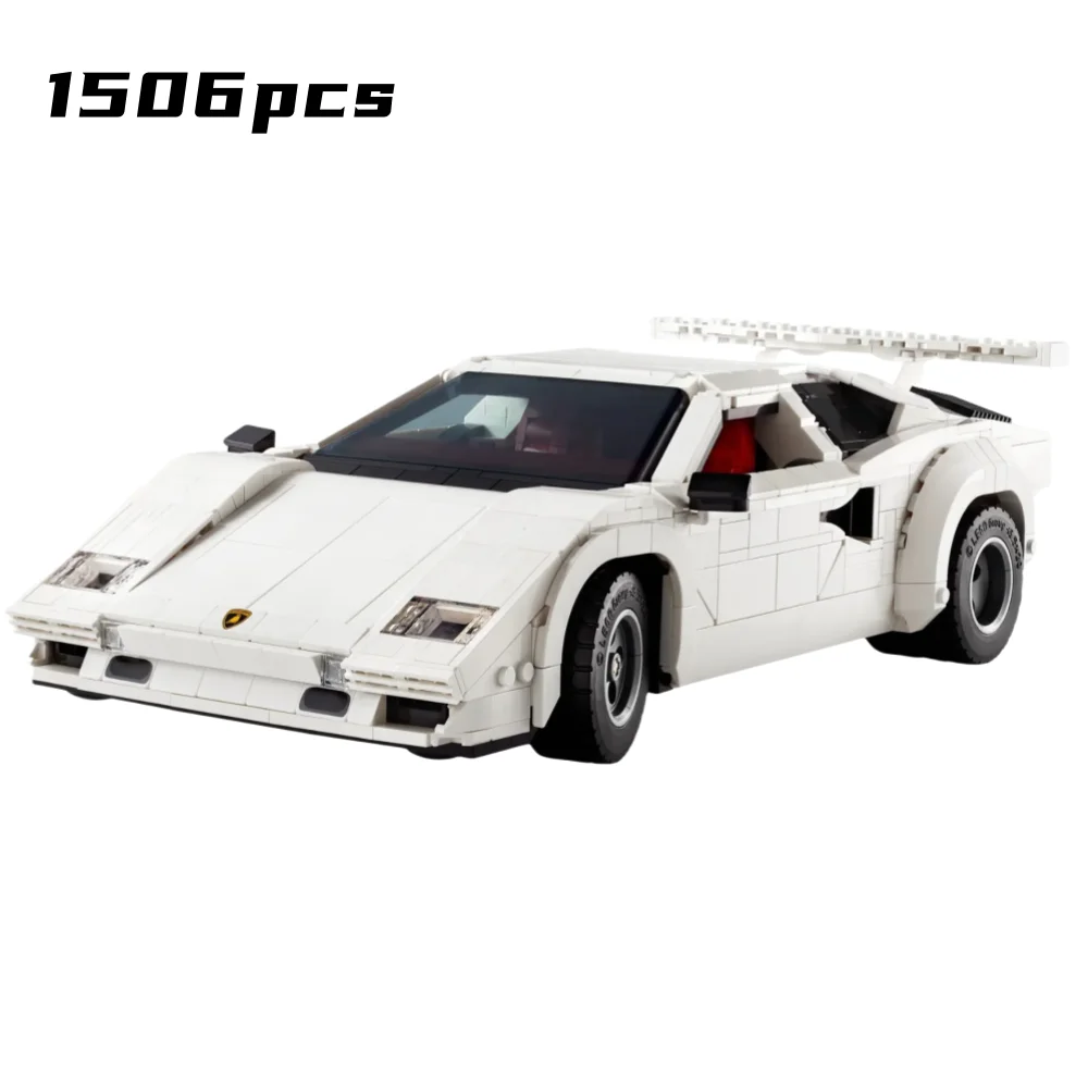 1506Pcs Vintagelambor Countach 5000 Quattrovalvole Model Bricks 10337 Building Blocks Super Car Set Adults Toys Birthday Gifts