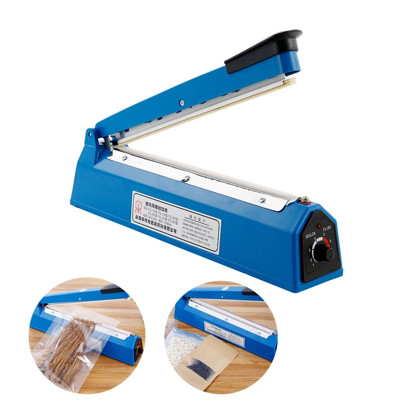 

Impulse Sealing Machine Electric Heat Hand Press Sealer Food Plastic Bag 20cm Ballons Fast Heat Sealer Packaging Machine