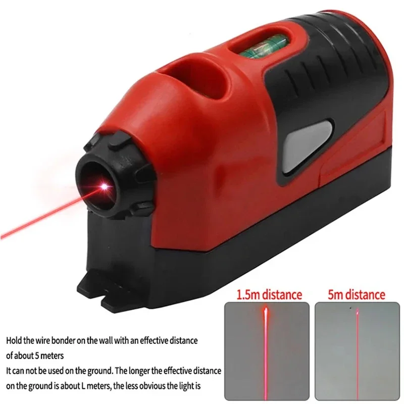 Mini Vertical Spirit Level Tool Multipurpose Level Laser Guided Level Line Ground Deco Daylighte Laser Measurement Gauge Tool