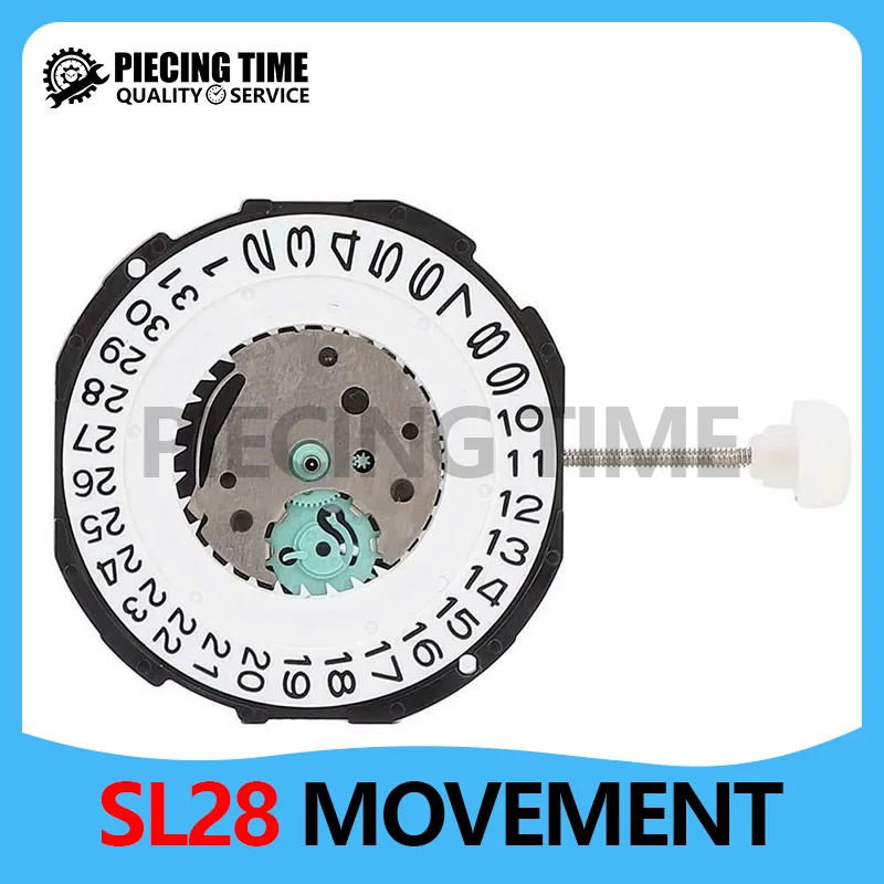 Quartz Watch Movement Date at 3 O'Clock Display Watch Clocks Repair PartsQuartz Watch Movement SL28 Repair Parts Replacement