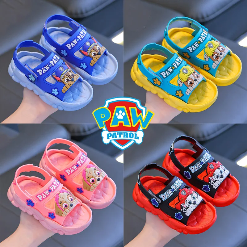 Paw Patrol Chase Summer Kids Sandals Children\'s Shoes Slippers PVC Soft Anti-Skid Cartoon Trend Fashion Boys Girls Beach Shoes