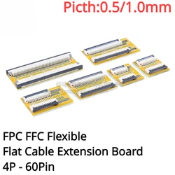 FPC FFC Flexible Flat Cable Extension Board 4 6 8 10 12 16 20 30 40 45 50 54 60PIN AWM 20624 20706 20861 105C 60V VW-1 Connector