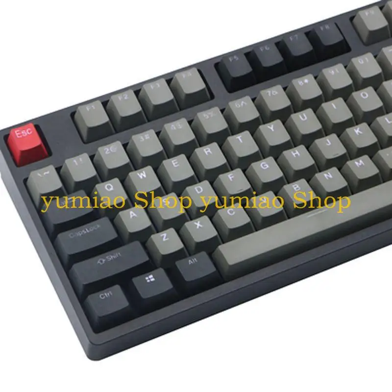

587B PBT 108 Keys Double Color Injection Keycaps DIY Keyboard GK61 64 84 96 Layout