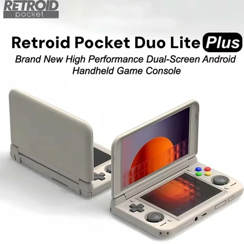 Retroid Pocket Duo Lite Plus Handheld Game Players Dual Screen Android 16 5.5Inch 8GB+128GB Q-7790 6000mAh Handheld Game Console