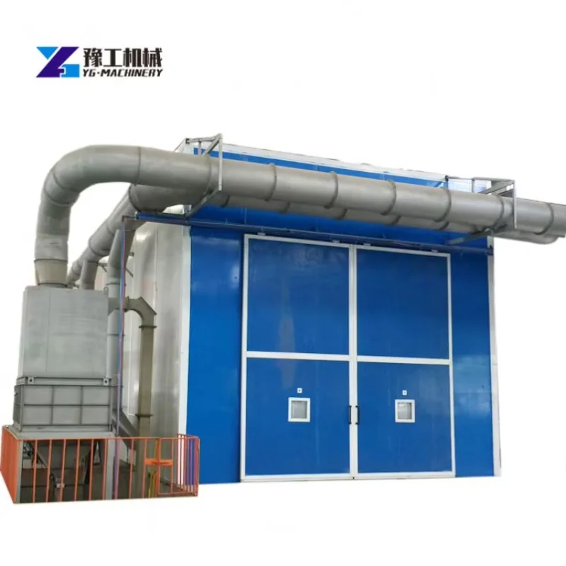 Container Blasting Sand Blast Room Conveyor Sandblasting Booth Grit Granite Concrete Belt Sander