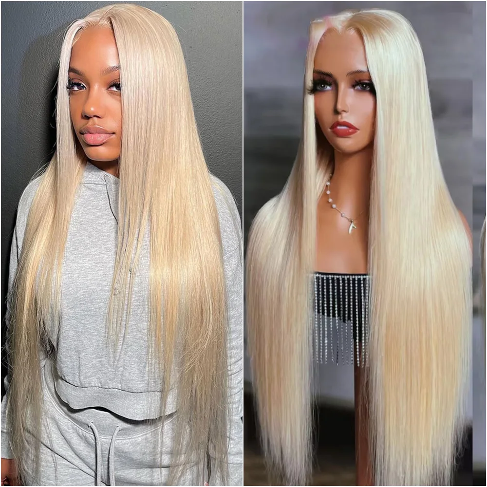 

Blonde Bone Straight Wig 613 13x6 HD Lace Frontal Wigs 220 Density Brazilian Colored 13x4 Lace Frontal Human Hair Wigs For Women