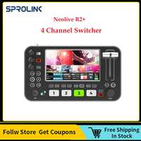 SPROLINK NEOLIVE R2 Plus 4-Channel Switcher Multi-Cameras 4x HDMI-Compatible Inputs Mixer Live Broadcasting Switcher