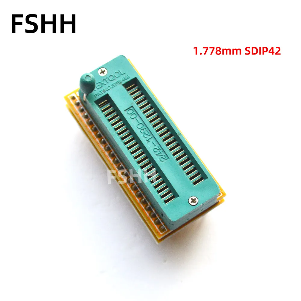 600mil 15.24 มม.DIP42 ซ็อกเก็ต 1.778 มม.SDIP42 TO DIP42 โปรแกรมเมอร์อะแดปเตอร์ 2.54 มม.ซ็อกเก็ตทดสอบ 242-1293-00 232-1290-00 SDIP32