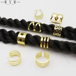 Trenzas de pelo vikingas ajustables para hombres y mujeres, accesorios para el cabello, cuentas de Rastas, pinzas para el pelo, 100 piezas