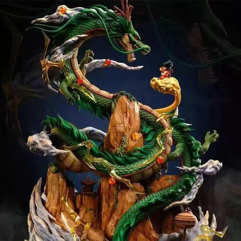 

Dragon Ball аниме фигурка 21 см Shenron Goku Super Saiyan статуя модель сцена игрушка из ПВХ коллекция украшений подарок на день рождения