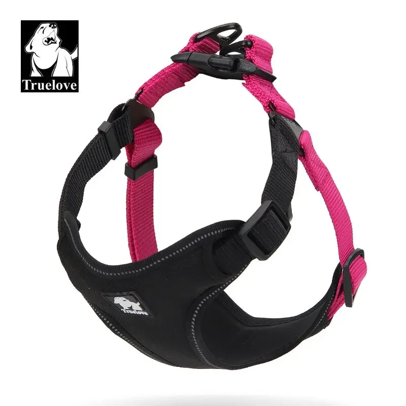 Truelove Nylon Pet Harness Adjustable Breathable Reflective Dog Harness No Pulling Pet Harnesses for Small Medium Dog TLH5951