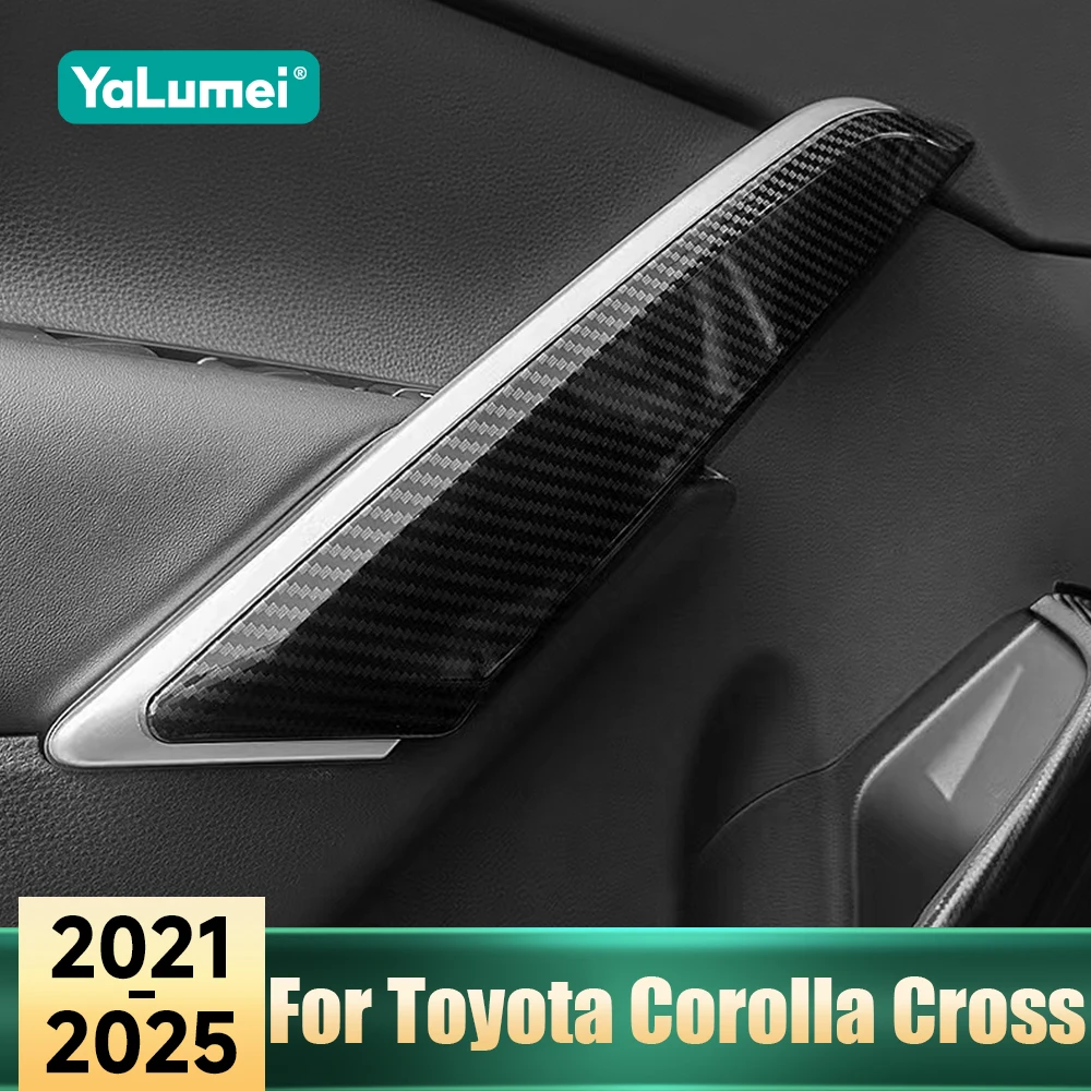 Für Toyota Corolla Cross XG10 2021 2022 2023 2024 2025 Hybrid Auto Innentür Armlehne Griff Dekoration Abdeckung Zierleiste Zubehör