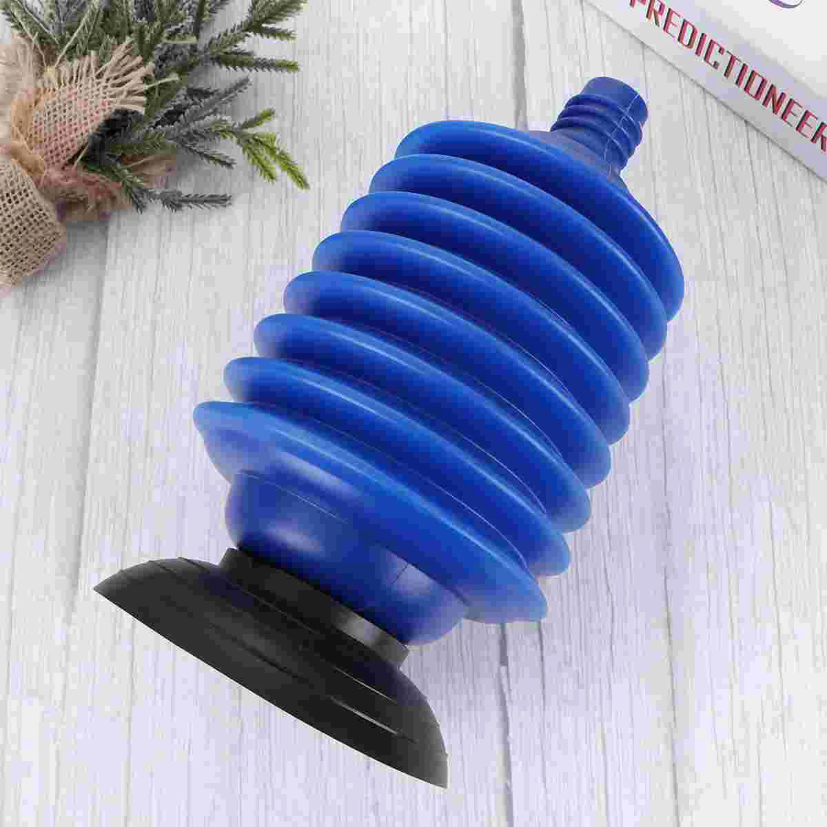 Professional Bellows Accordion Toilet Toilet Cleaning Tool High Pressure Thrust Toilet Cleaning Tool for Bathroom Blue