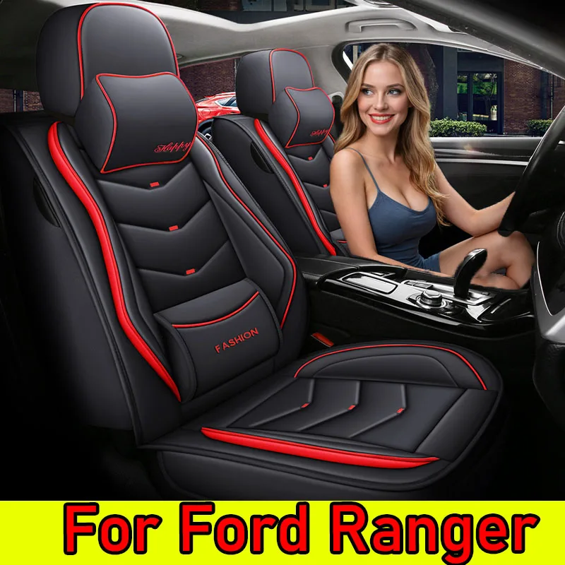 

For Ford Ranger Car seat cover, artificial leather waterproof wear-resistant, soft and comfortable full cover seat cover