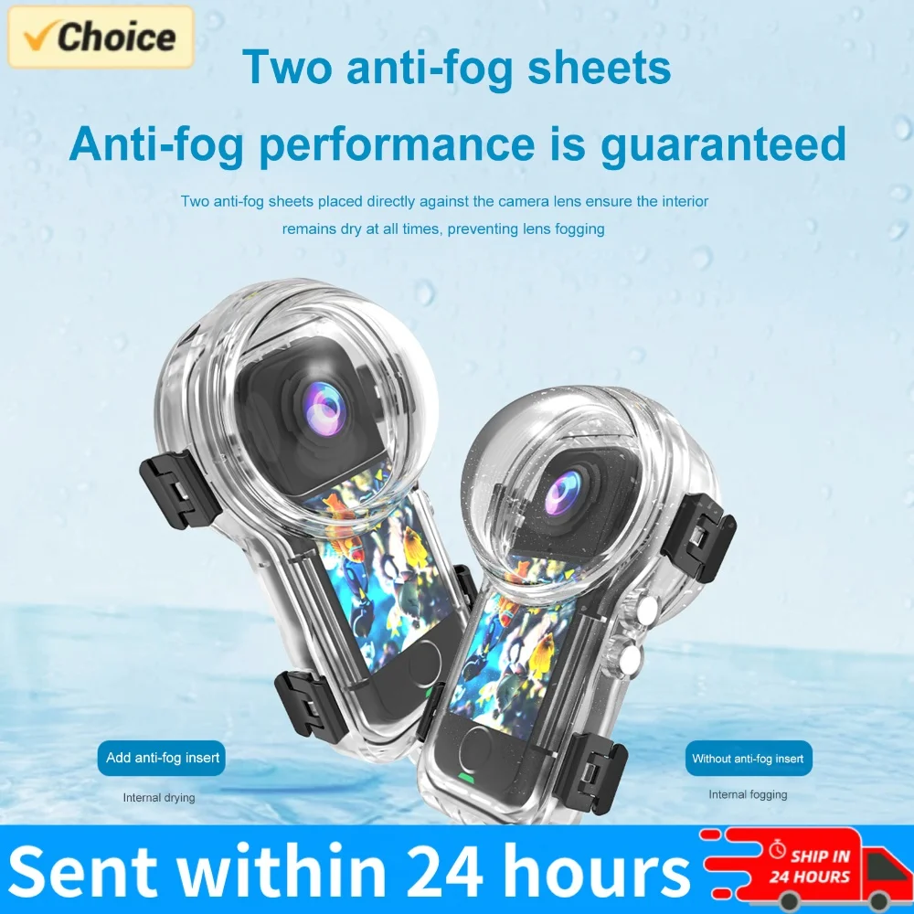 Waterproof Case Diving Case Protective Underwater Diving Housing Shell for Insta360 X4 Air Camera