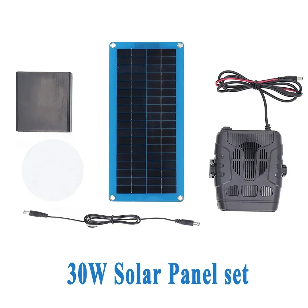 Electric Heater Powered Solar Panel Sunlight 12V 20W 30W Winter Protable Outdoor Camping Car Pets Warmer Drying and Heating