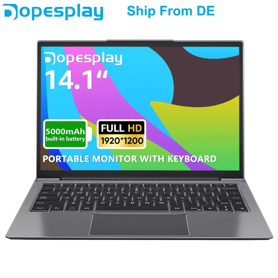 Dopesplay 14.1 インチラップドックモニターサムスン DeX ミニ PC