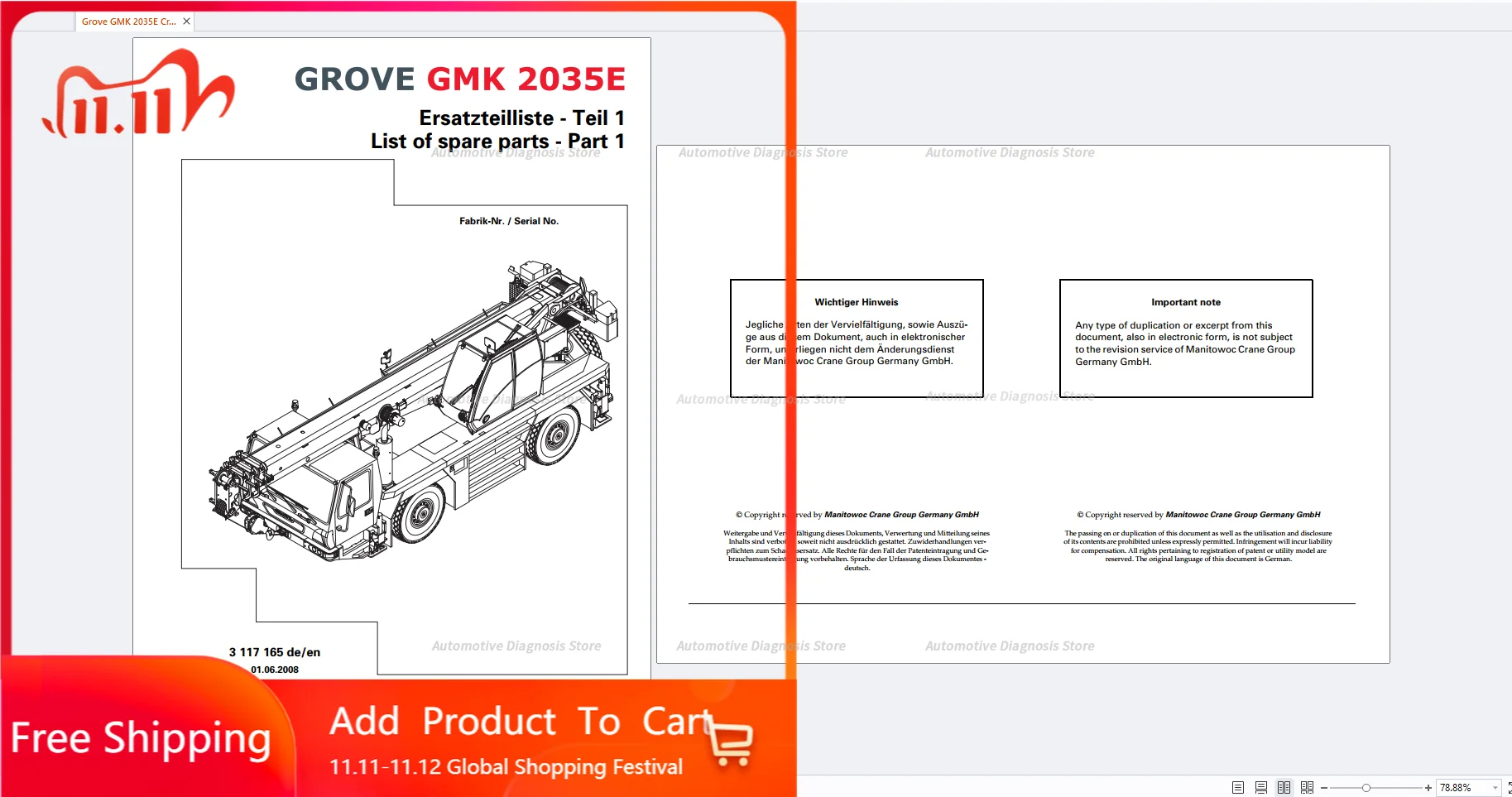 Grove Gmk Crane 202…
