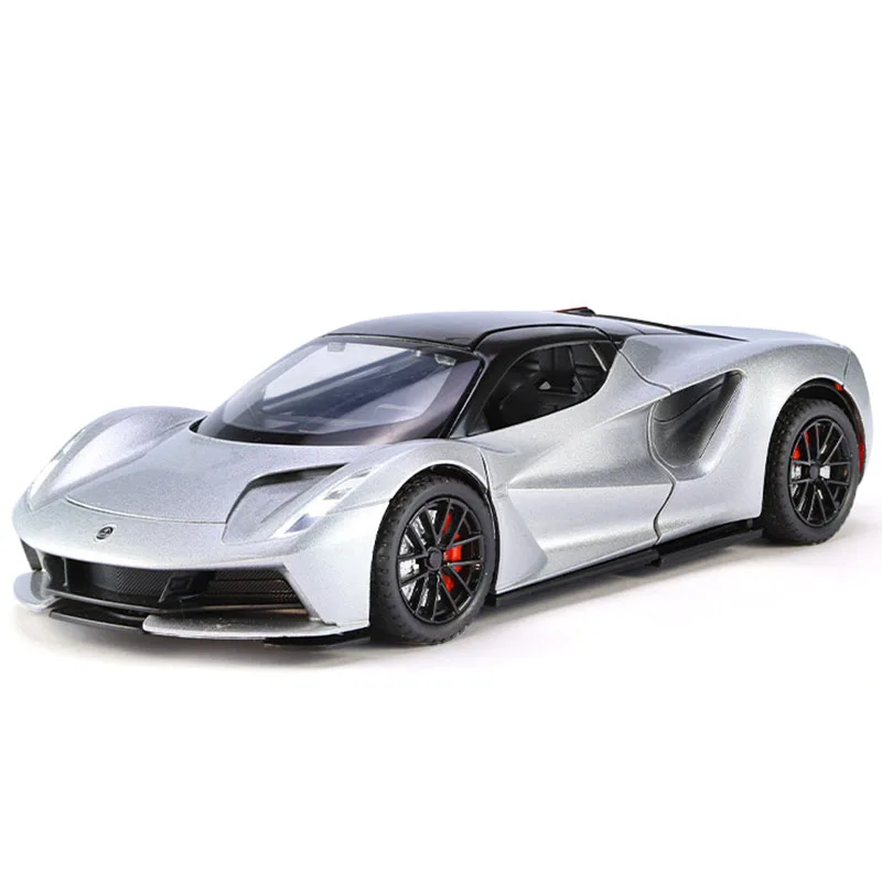 1:24 Lotus EVIJA Alloy Pure Electric Sports Car Model Diecasts Metal Track Racing Car Vehicles Model Pull Back Kids Toys Gifts