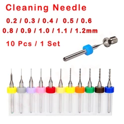 3D printer accessories Cleaning Needle for cleaning the drill bit of the extruder Clean the drill bit 10 Pcs / 1 Set