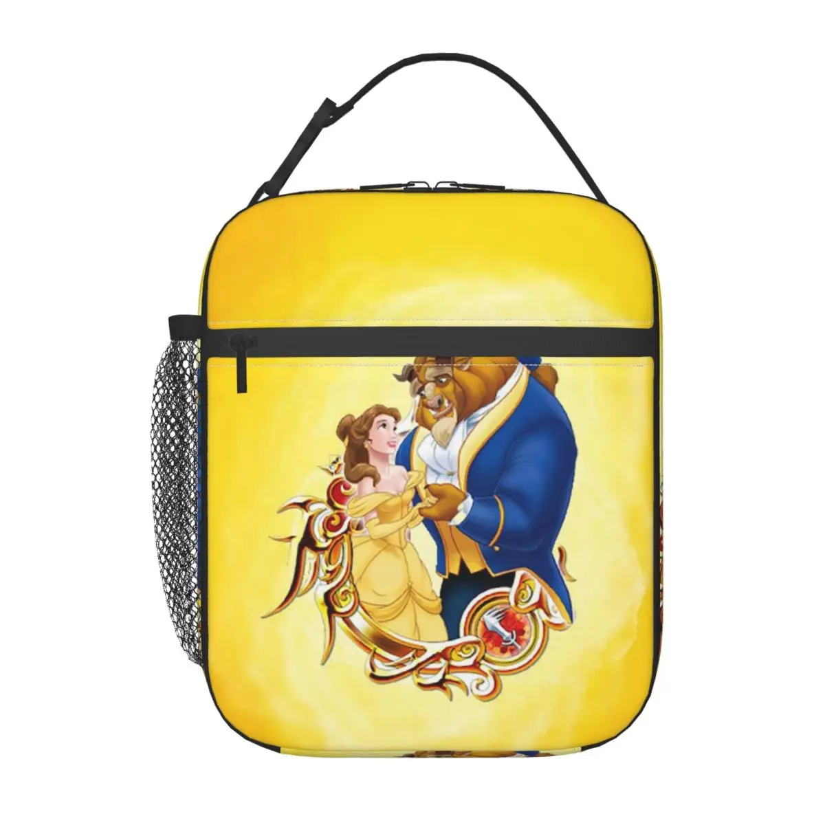

Custom Beauty And The Beast Love Lunch Bag Warm Cooler Insulated Lunch Box for Work Office Picnic Food Portable Tote Bags