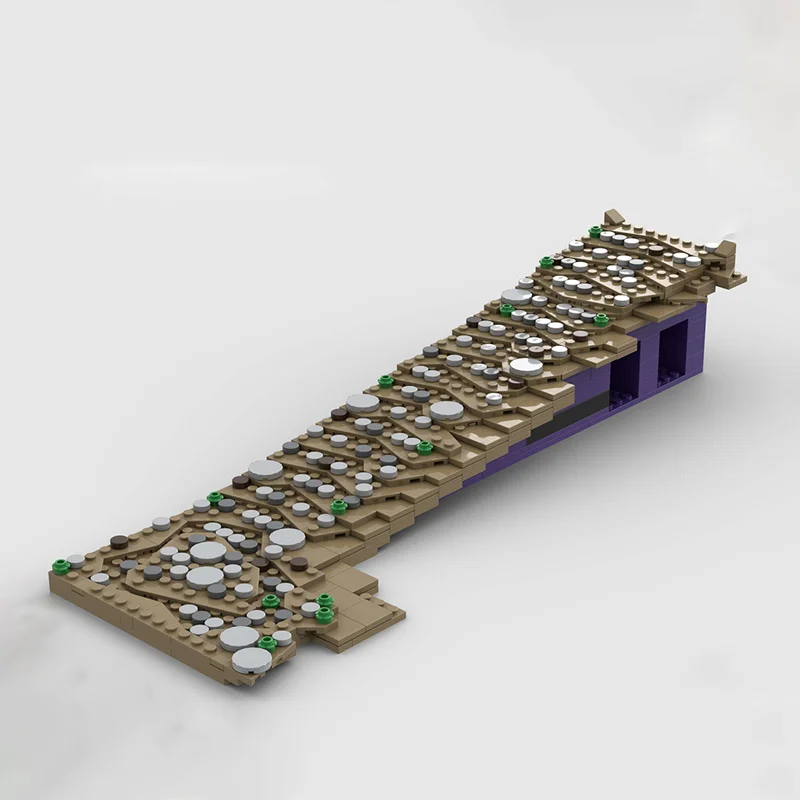 モックビルディングブリック モジュラービルディング 01 城 - ゲート間の通路 テクノロジーブロック クリスマス DIY おもちゃ 組み立てギフト