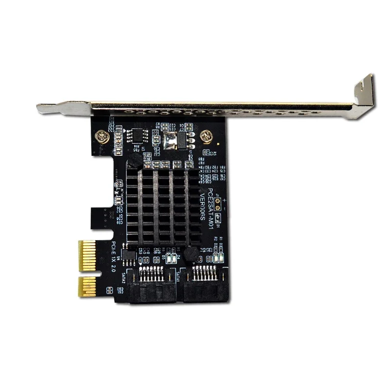 Scheda di estensione PCI-E SATA Controller adattatore PCI Express X1 a 2 porte SATA 3.0 da 6 Gb Chip Marvell 9125 Scheda di espansione PCIE a SATA