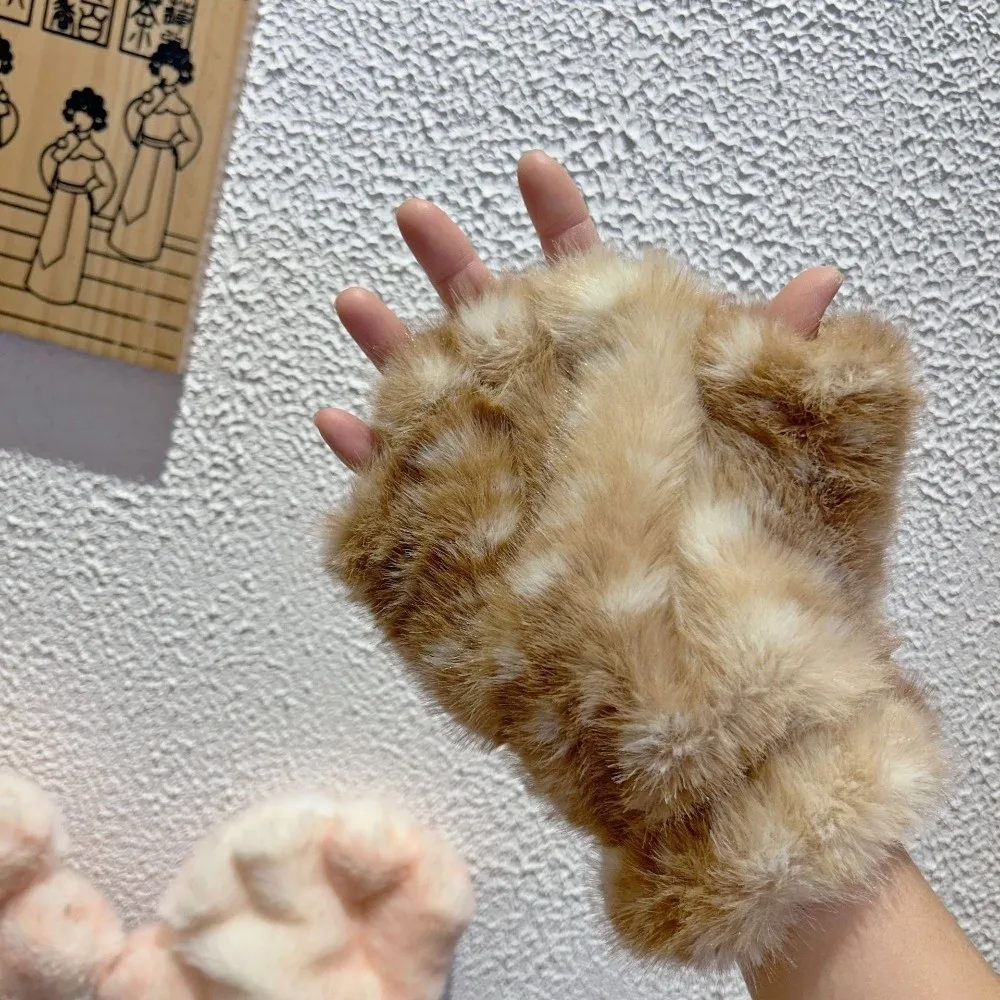 

Модные утепленные перчатки с оленятиной, защищающие от холода, теплые женские перчатки с сенсорным экраном, ветрозащитные перчатки без пальцев, зимние