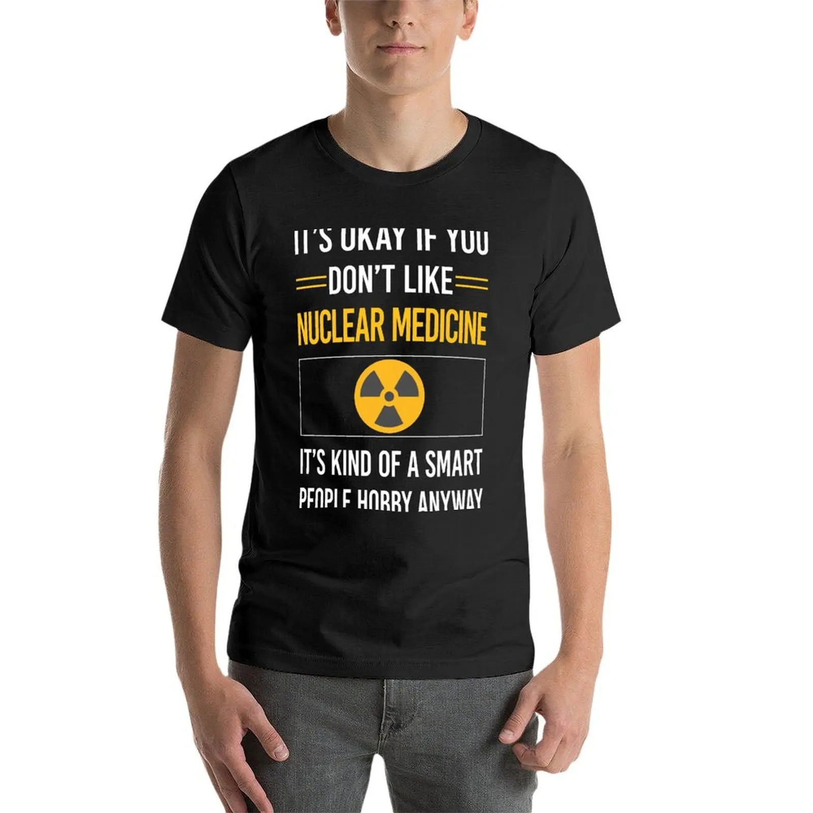 T-shirt per medicina nucleare per persone intelligenti divertenti per magliette vintage da uomo ad asciugatura rapida