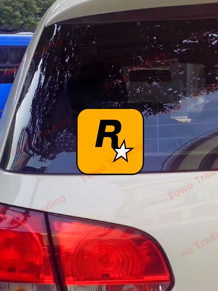 Fuwo Trading Car Stickers Funny Personality Rockstar Games Vinyl Graffiti Waterproof Occlusion Scratch Decals Acessories PVC