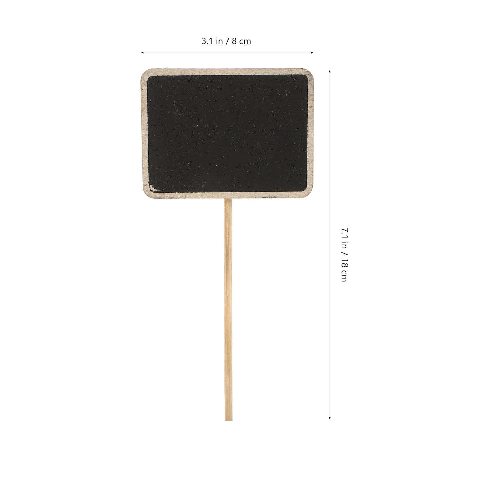 10Pcs Wooden Plant Labels Chalkboard Style Garden Markers for Plants Reusable Garden Tags for Indoor Outdoor Gardening