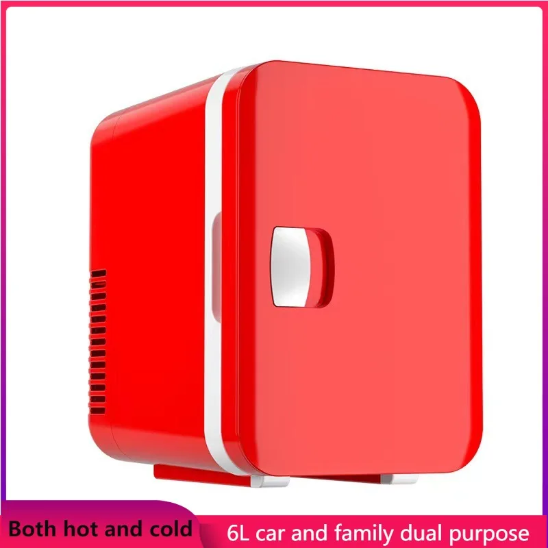 

Car Refrigerator 6L Car And Home Dual-use Cold And Hot Small Refrigerator Beverage Refrigeration Beauty Makeup Gift Refrigerator