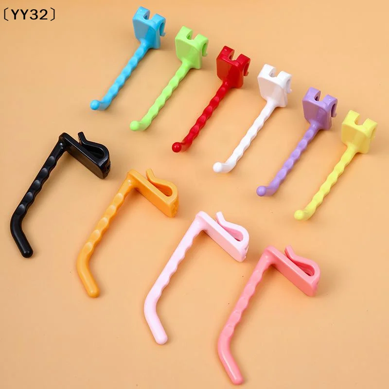 10PCS Supermarket Mesh Panel Hooks Color Multi-Purpose Display Racking Storage Hook Wall-mounted Key Hangers Organization〔YY32〕