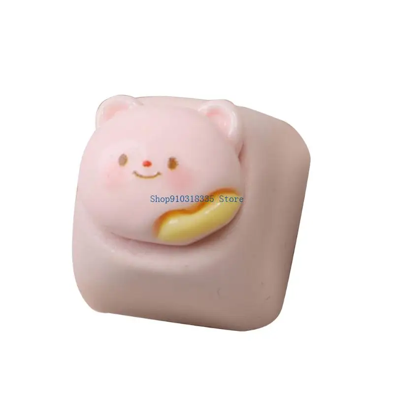  Resin Mechanical Keyboards Keycaps Lovely 3D Cartoon Bear ESC Keycap