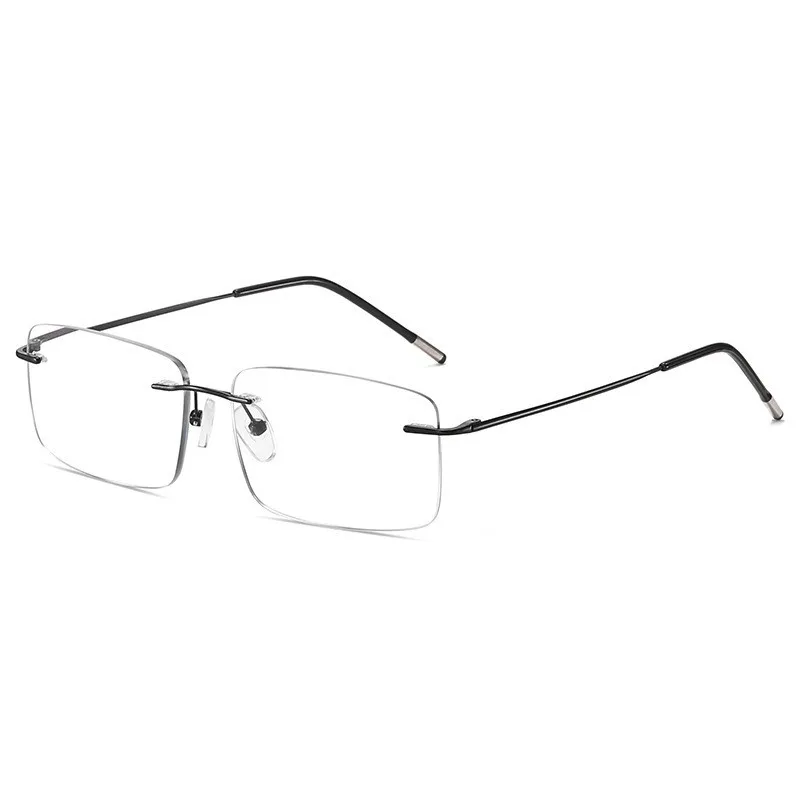 

KLASSNUM Automatic Zoom Advance Gradually Multifocus Far and Near Double-use Presbyopic Glasses Men Frameless Blue light glasses
