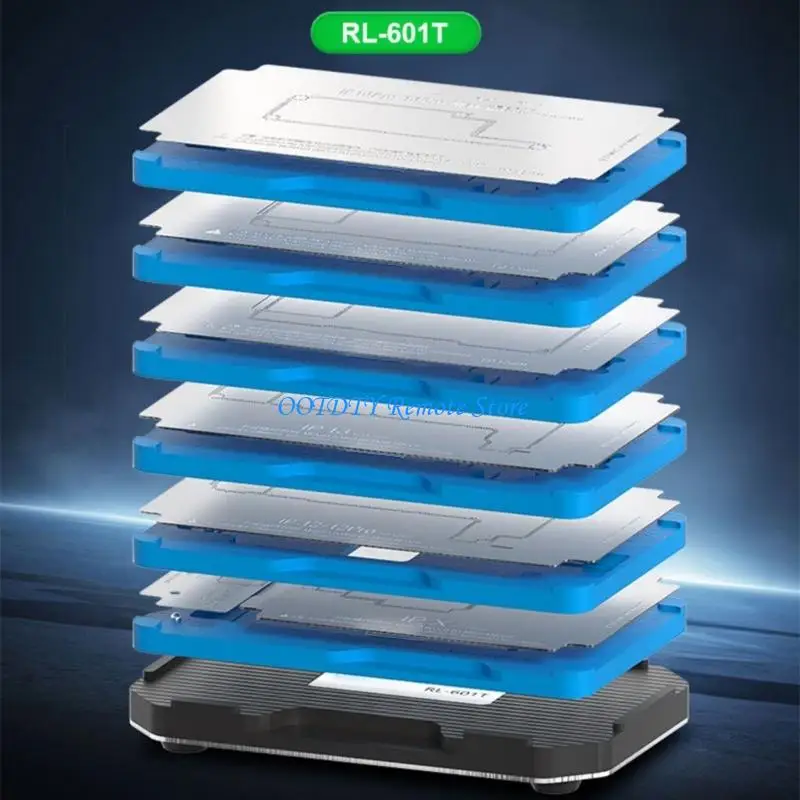 BGA Reballing Stencil Middle Layer Planting Tin Platform for IP16 Motherboard Middle Frame Repair Tool