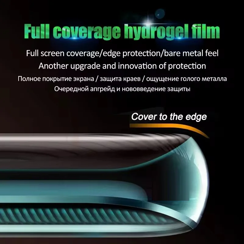 3 قطعة غطاء كامل هيدروجيل فيلم لهواوي استمتع 80 70X 70s 70z 70 Pro 60X 60 حامي الشاشة