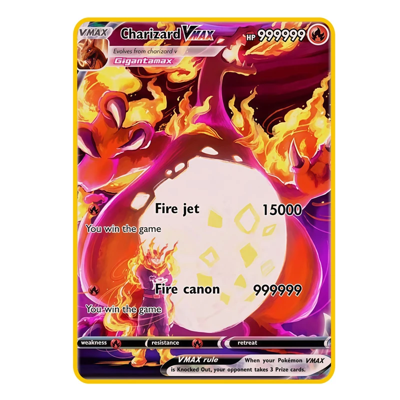 2026 NEUE Pokemon Metallkarte 10000 Punkte Arceus Glurak Superkarte Golden Englisch Mewtu Vmax GX EX Anime Sammelkarte Geschenk
