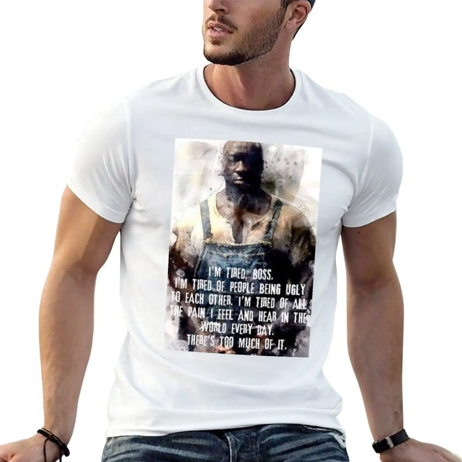 the green mile T-Shirt football t shirt graphic t shirts mens clothes