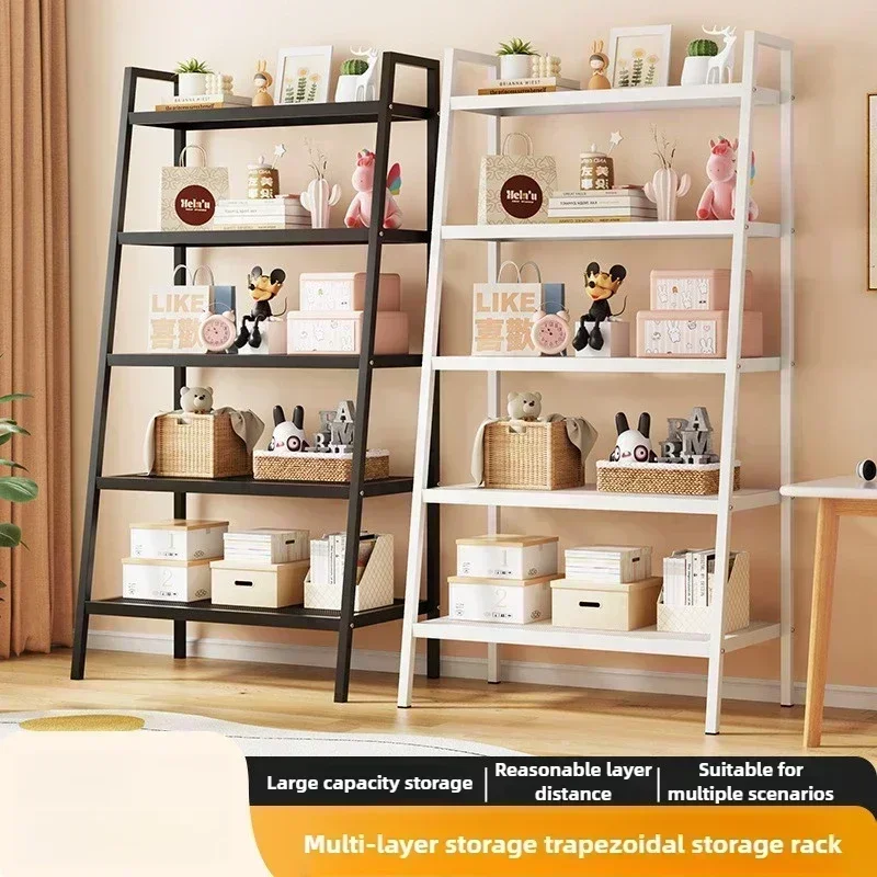 Household Goods Trapezoidal Shelf, Bookshelf, Storage Rack, Floor To Ceiling Bedroom, Home Use, Multi-layer Storage Displa