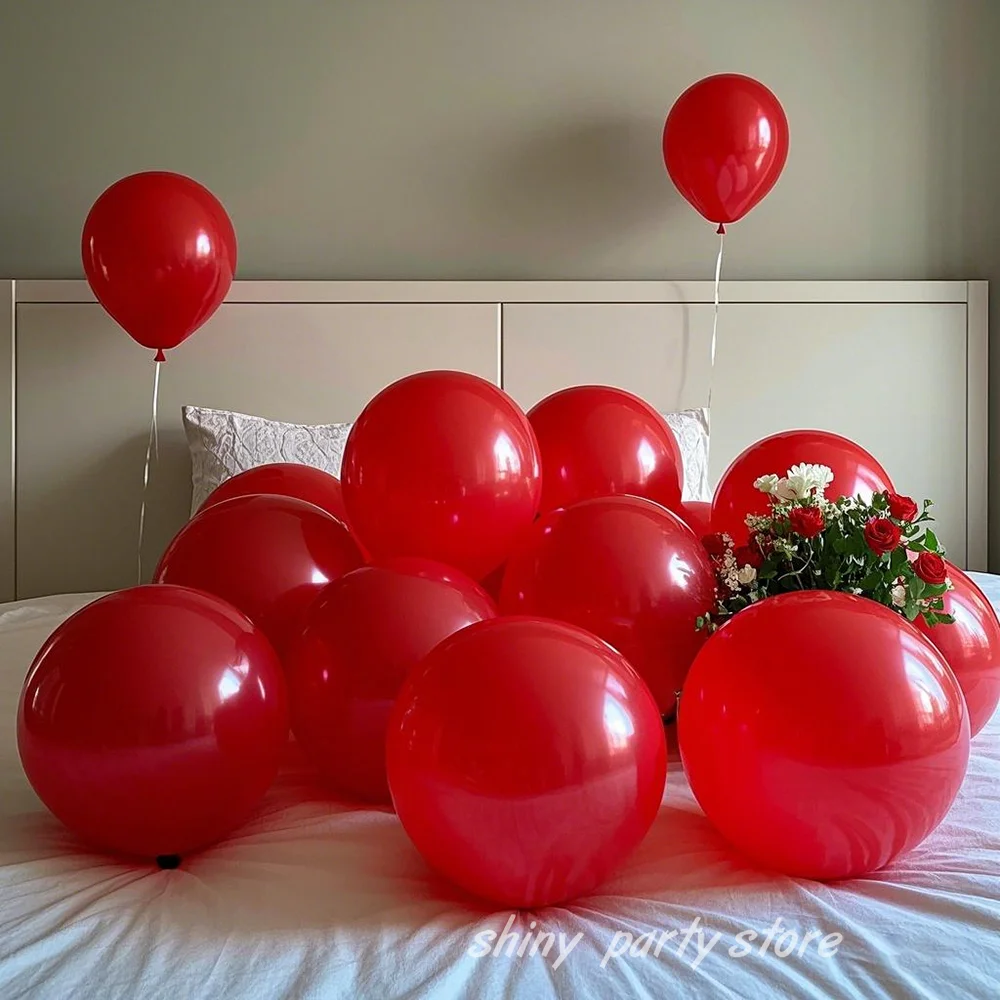 

Red Balloons Girl Birthday Party Decoration Wedding White Pink Balloon Yellow Latex Ballon Festival Celebration Event Decoration